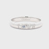 Chopard LOVE 1.65 Carats Total Heart Shape Sapphire & Diamond Bangle Bracelet in White Gold