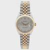 Rolex Oyster Perpetual Datejust Round Cut Diamond Unisex Wristwatch in Steel & Yellow Gold