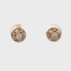 Alex Sepkus 0.27 Carat Total Round Cut Diamond Stud Earrings in Yellow Gold