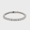 10.85 Carats Total Round Brilliant Cut Diamond Tennis Bracelet in Platinum