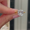 GIA Certified 5.02 Carat Cushion Cut Diamond Solitaire Engagement Ring in Yellow Gold