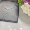 5.50 Carats Total Pear Shape Colombian Emerald & Diamond Pendant Necklace in Yellow Gold & Platinum