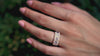 2.08 Carat Five-Stone Cushion Cut Diamond Halo Wedding Band in Rose Gold