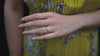 0.29 Carat Total Ten Stone Princess Cut Diamond Wedding Band Ring in White Gold