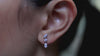 1.22 Carat Total Mixed Cut Diamond Mini Drop Earrings in White Gold