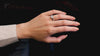 1.34 Carats Total Mixed Cut Brilliant Diamond Three Stone Engagement Ring in Platinum