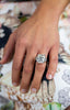 GIA Certified 17.18 Carat Cushion Cut Diamond Three-Stone Engagement Ring in Platinum