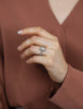 GIA Certified 3.01 Carat Cushion Cut Diamond Pave Engagement Ring in Platinum