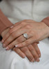 GIA Certified 6.20 Carat Cushion Cut Diamond Three-Stone Engagement Ring in Platinum