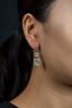 GIA Certified 12.16 Carats Total Radiant Cut Diamond Drop Earrings in Platinum