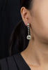 21.08 Carat Total Brilliant Round Diamond Dangle Drop Earrings in Platinum