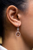 5.27 Carats Total Sliced Diamond Dangle Earrings in White, Yellow and Rose Gold