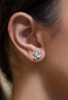 1.80 Carat Total Four Stone Emerald Cut Diamond Fashion Earrings
