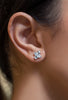1.80 Carat Total Four Stone Emerald Cut Diamond Fashion Earrings
