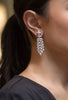 10.95 Carat Total Mixed Cut Diamonds Chandelier Earrings in White Gold