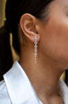 3.23 Carat Total Mixed Cut Diamonds Drop Earrings in White Gold