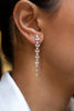 3.23 Carat Total Mixed Cut Diamonds Drop Earrings in White Gold