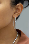 solitaire diamond earring