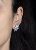 6.81 Carat Marquise Cut Diamond Starburst Fashion Earrings in White Gold