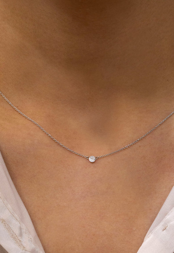 diamond pendant necklace solitaire