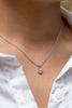 1.05 Carat Brilliant Round Cut Diamond Solitaire Pendant Necklace