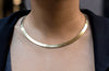 37.84 Grams Omega Chain Collar Necklace in Yellow Gold