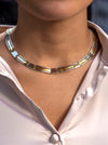 Versace Style Vintage Collar Necklace in Two-Tone Gold