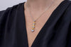 3.13 Carat Total Radiant Cut Fancy Yellow Pendant Necklace in Yellow Gold and Platinum