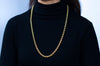 14K Yellow Gold Plain Rope Chain Necklace