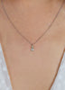 0.67 Carat Total Pear Shape Diamond Pendant Necklace in White Gold