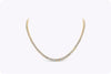 20.47 Carat Graduating Round Diamond Riviere Tennis Necklace