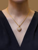 4.43 Carats Total Micro-Pavé Diamond Heart Pendant Necklace in Yellow Gold