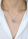 10.43 Carat Brilliant Round Diamond Solitaire Pendant Necklace in Platinum