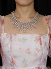 100.19 Carat Total Graduating Mixed Cut Diamond Fringe Necklace in White Gold