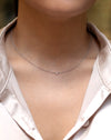 Round Diamond Bezel Solitaire Pendant Necklace
