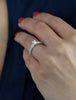1.15 Carats Total Emerald Cut Diamond Pave Engagement Ring in White Gold