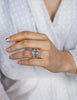 GIA Certified 14.18 Carat Emerald Cut Diamond Three-Stone Engagement Ring in Platinum
