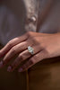GIA Certified 7.02 Carat Total Emerald Cut Diamond Five-Stone Engagement Ring in Platinum