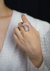 Palmiero Jewellery Design 10.45 Carats Brilliant Round Diamond Fashion Ring in Rose Gold