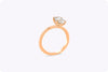 1.49 Carat Oval Cut Diamond Solitaire Engagement Ring in Rose Gold