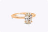 1.49 Carat Oval Cut Diamond Solitaire Engagement Ring in Rose Gold