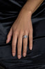 GIA Certified 5.03 Carat Princess Cut Diamond Engagement Ring in White Gold