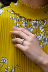 GIA Certified 1.70 Carats Three Stone Princess Cut Diamond Engagement Ring in Platinum