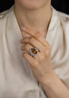 GIA Certified 9.63 Carat Pear Shape Natural Brown Orange Diamond Halo Engagement Ring in Platinum