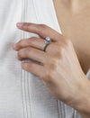 0.91 Carat Round Diamond Solitaire Engagement Ring in Platinum