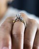 0.91 Carat Round Diamond Solitaire Engagement Ring in Platinum