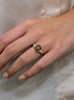 GIA Certified 3.04 Carat Orangey Brown Diamond Three-Stone Engagement Ring in Platinum