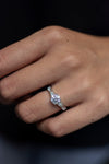 1.00 Carat Round Diamond Three-Stone Engagement Ring