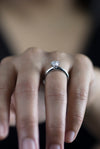 Tiffany & Co. 0.66 Carat Round Diamond Solitaire Engagement Ring in Platinum