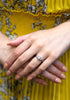 GIA Certified 1.42 Carat Total Three Stone Round Cut Diamond Engagement Ring in Platinum